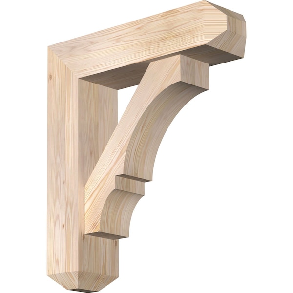 Ekena Millwork Balboa Craftsman Smooth Bracket w/ Offset Brace, Douglas Fir, 7 1/2"W x 28"D x 32"H BKT0806X28X32BOA04SDF - main